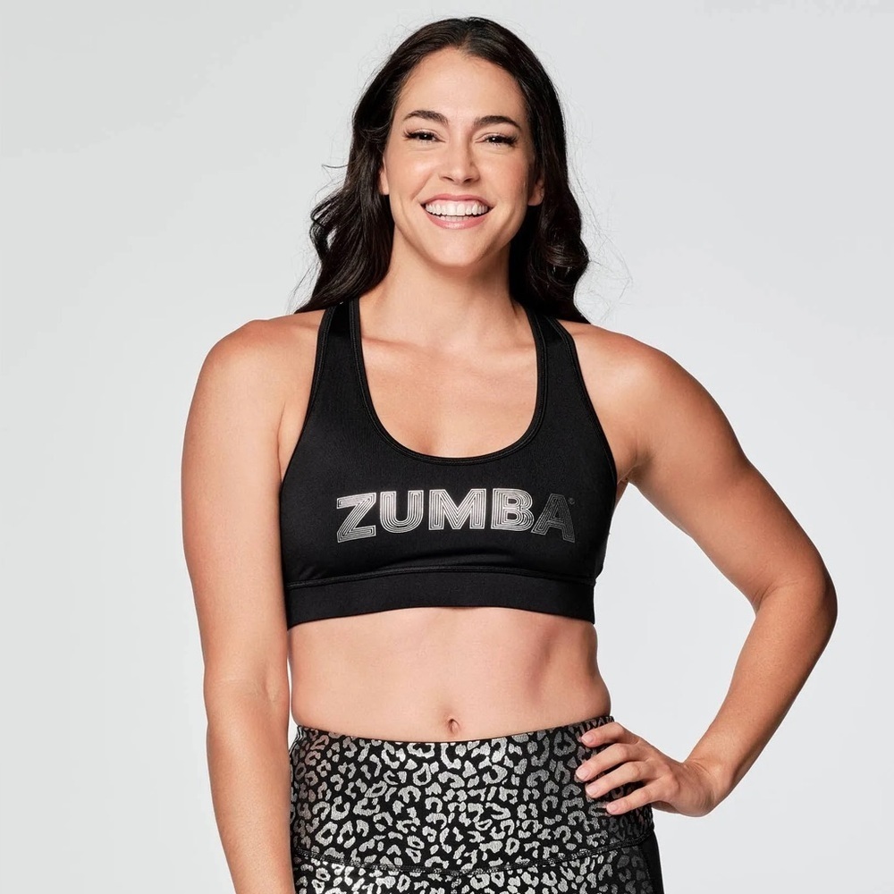 Zumba fitness Glow With The Flow Bra medium Preloved